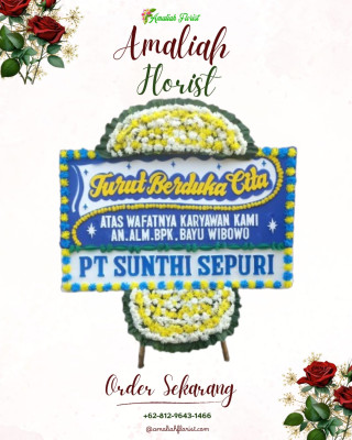 Papan Bunga Duka di Pasar Satelit