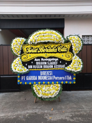 Papan Bunga Duka di Pasar Satelit